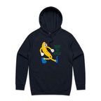 Banana, Time To Split - Mens Hoodie Navy Mens Hoodie Food Printed In Australia