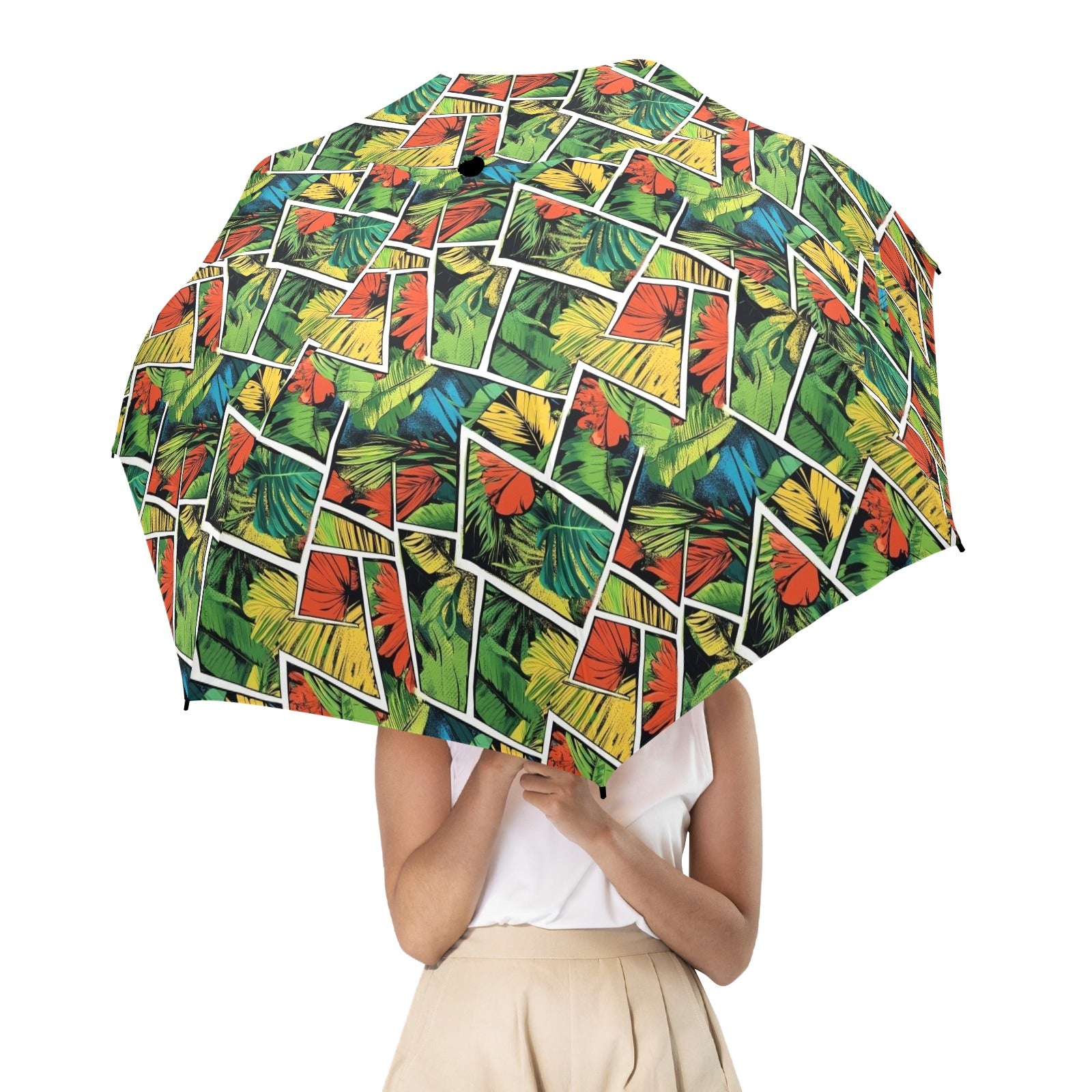 Tropical Comic Book Style Umbrella