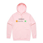 Currently On Aeroplane Mode - Mens Hoodie Pink Mens Hoodie Printed In Australia Tech