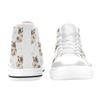 Cheeky Cats Men's High Top Canvas Shoes Men's Classic High Top Canvas Shoes animal Printed Offshore