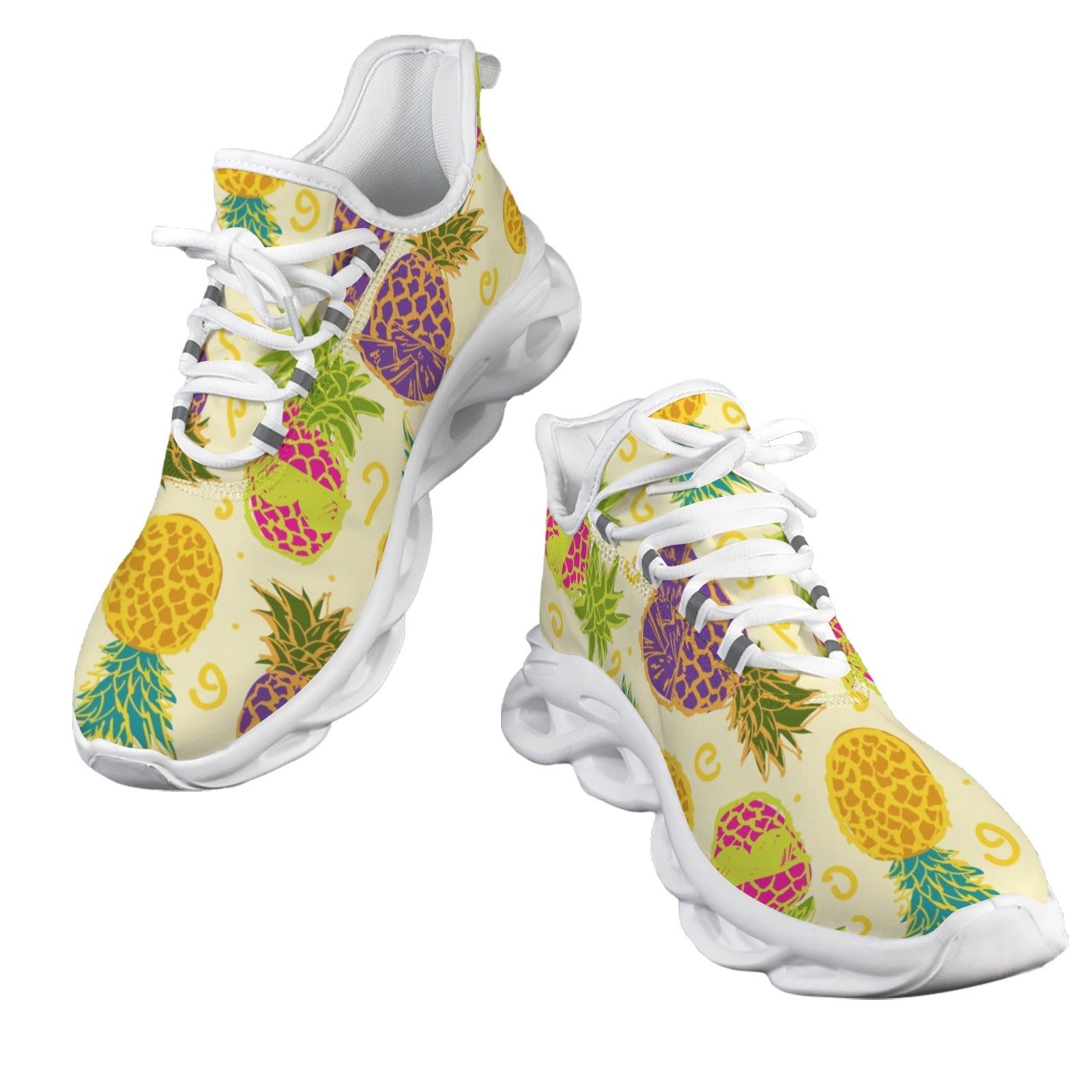 Funky Pineapples Women's Twisted Sole Sneakers