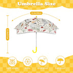 Australian Plants And Animals Kids Safe Round Corner Umbrella Kids Safe Round Corner Umbrella animal Plants Printed Offshore