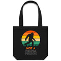 Not A People Person - Canvas Tote Bag Default Title Tote Bag Printed In Australia