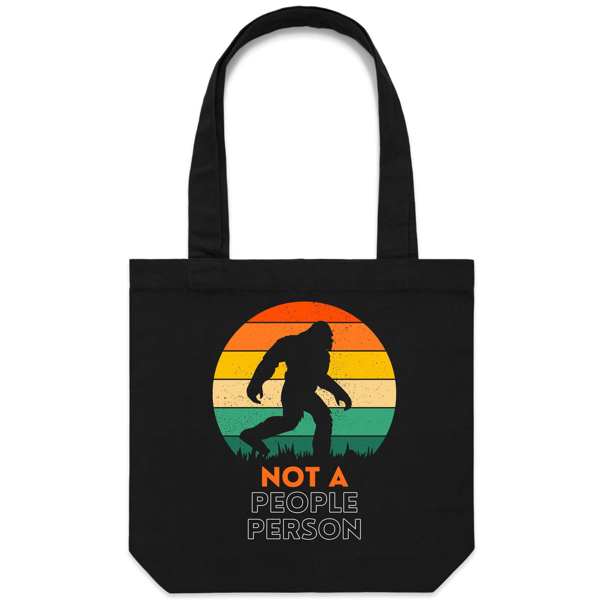 Not A People Person - Canvas Tote Bag Default Title Tote Bag Printed In Australia