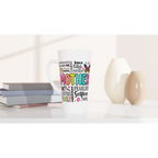 Mother Word Cloud - White Latte 17oz Ceramic Mug Latte Mug Globally Fulfilled Mum