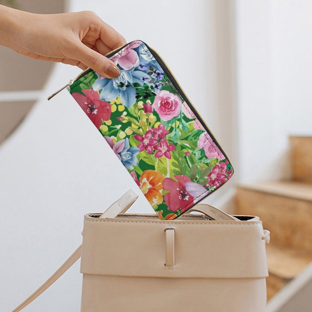 Bright Floral -  PU Leather Wallet