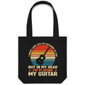 In My Head I'm Playing My Guitar - Canvas Tote Bag Default Title Tote Bag Music Printed In Australia