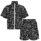 Mathematics Women's Windbreaker Short Set Women's Windbreaker Short Set Maths Printed Offshore