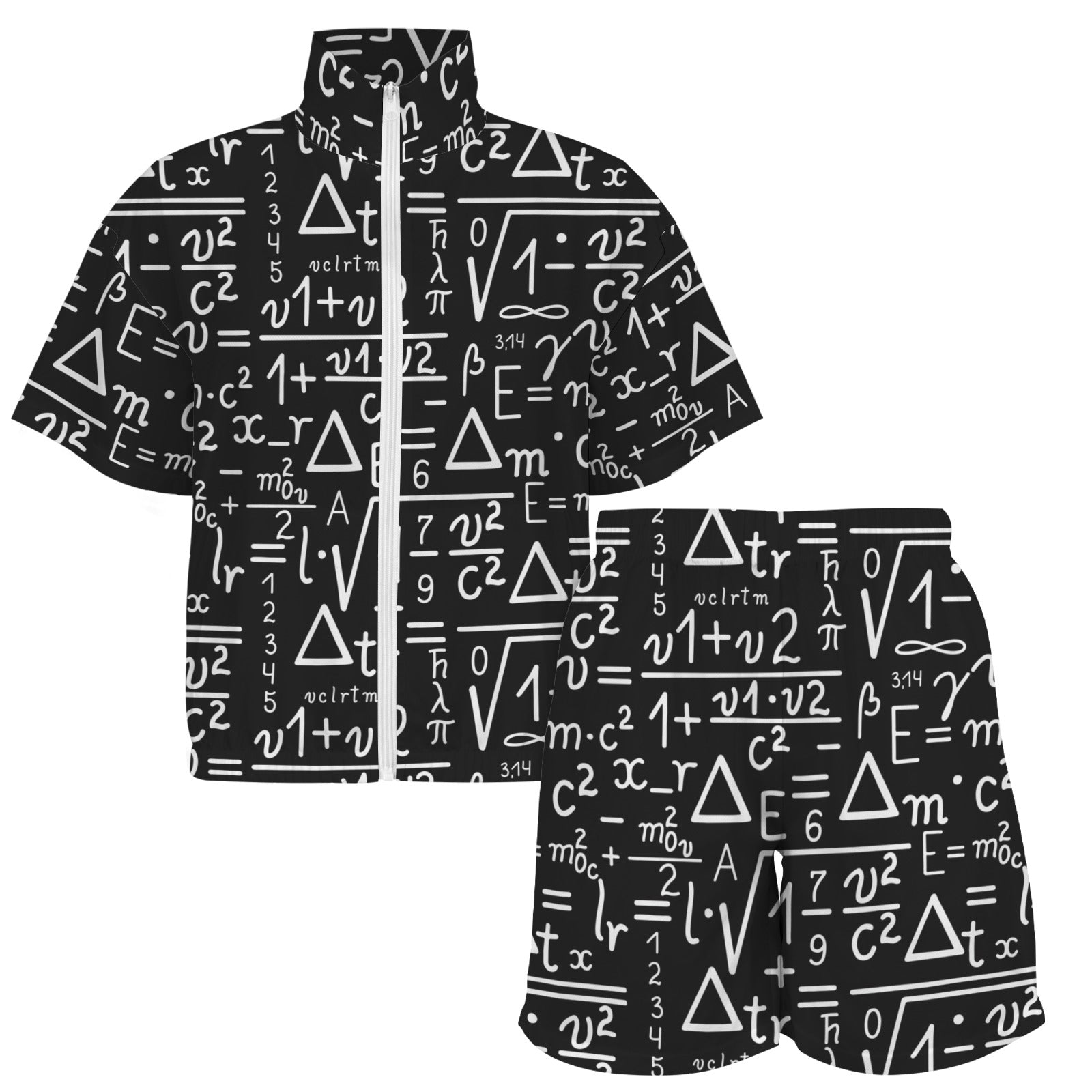 Mathematics Women's Windbreaker Short Set Women's Windbreaker Short Set Maths Printed Offshore