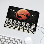 Astronaut Zebra Crossing Leather Mouse Pad Leather Mouse Pad Music Printed Offshore Space