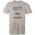 Bean There, Sipped That, Coffee - Mens T-Shirt Light Grey Mens T-shirt Coffee Printed In Australia