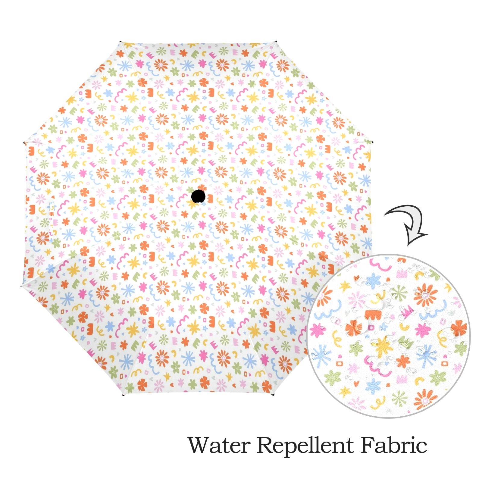 Abstract Colourful Shapes Umbrella Umbrella Printed Offshore