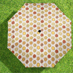 Round Pizzas On White Umbrella Umbrella Food Printed Offshore