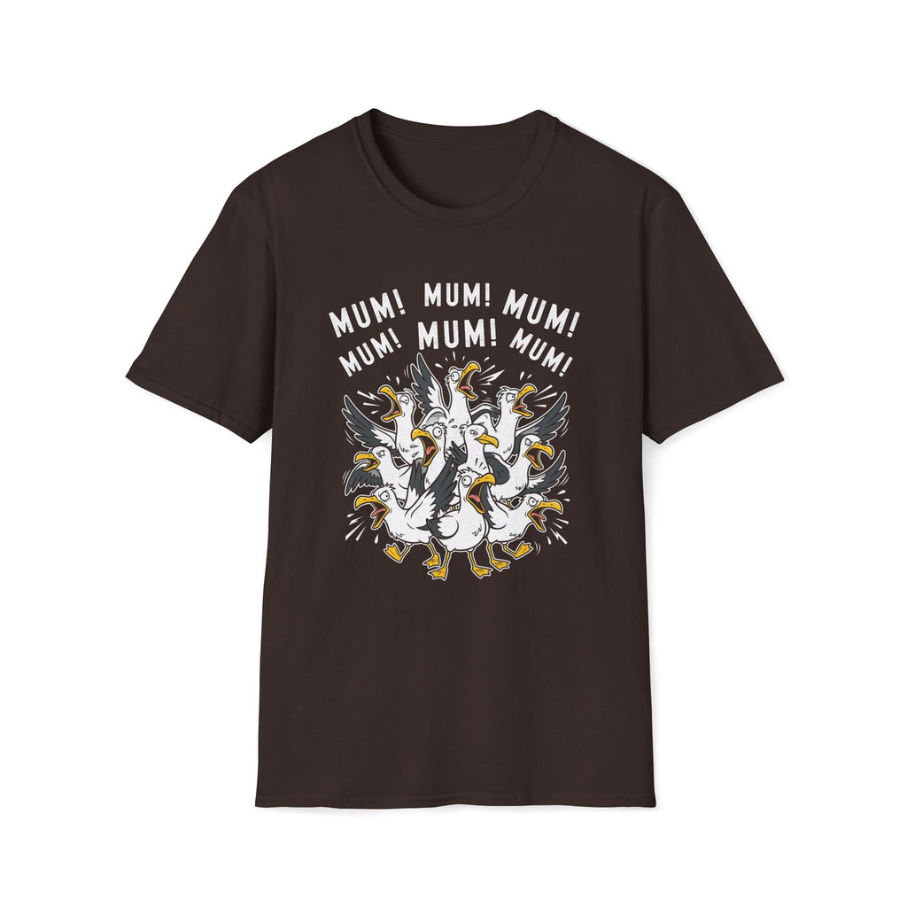 Mum Seagull Unisex T-Shirt Unisex Adult T-shirt animal Globally Fulfilled Mum