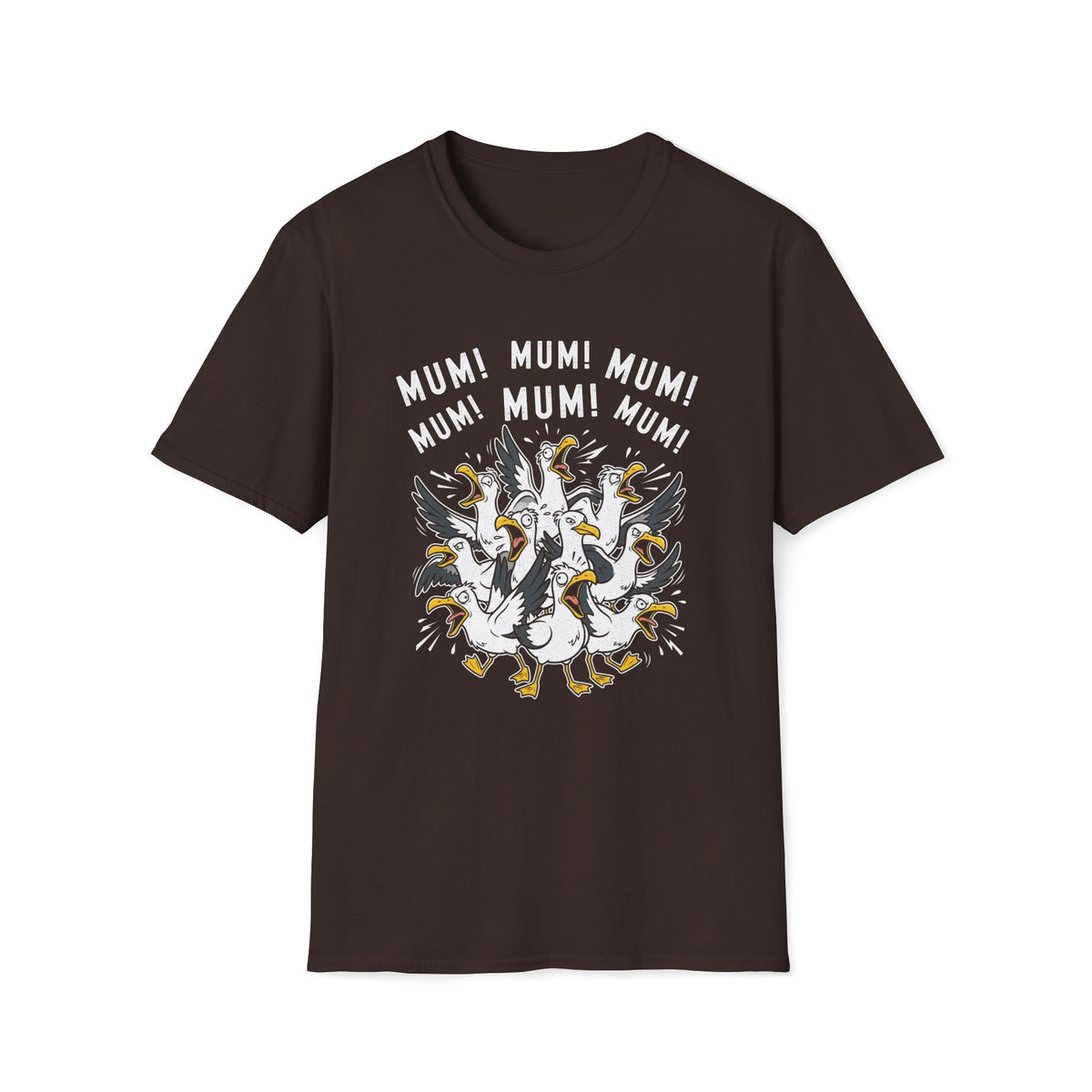 Mum Seagull Unisex T-Shirt Unisex Adult T-shirt animal Globally Fulfilled Mum