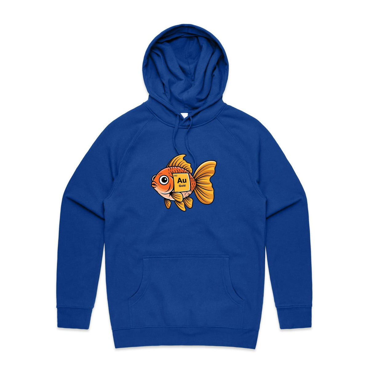 Gold Fish Periodic Table Men's AS Colour Hoodie