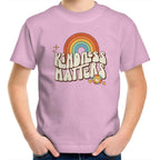 Kindness Matters - Kids Youth T-Shirt Pink Kids Youth T-shirt Kindness Positivity Printed In Australia Retro