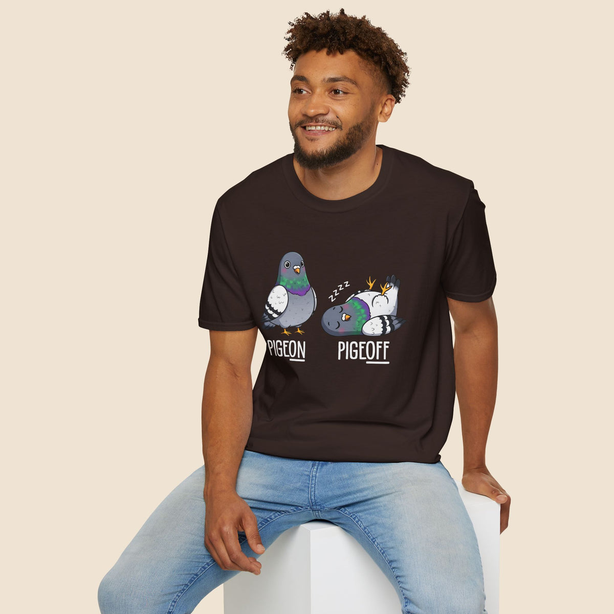 Pigeon vs Pigeoff Unisex T-Shirt Unisex Adult T-shirt Birds Globally Fulfilled