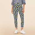 Rubber Ducks On Dark Women's High Waist Pockets Yoga Leggings