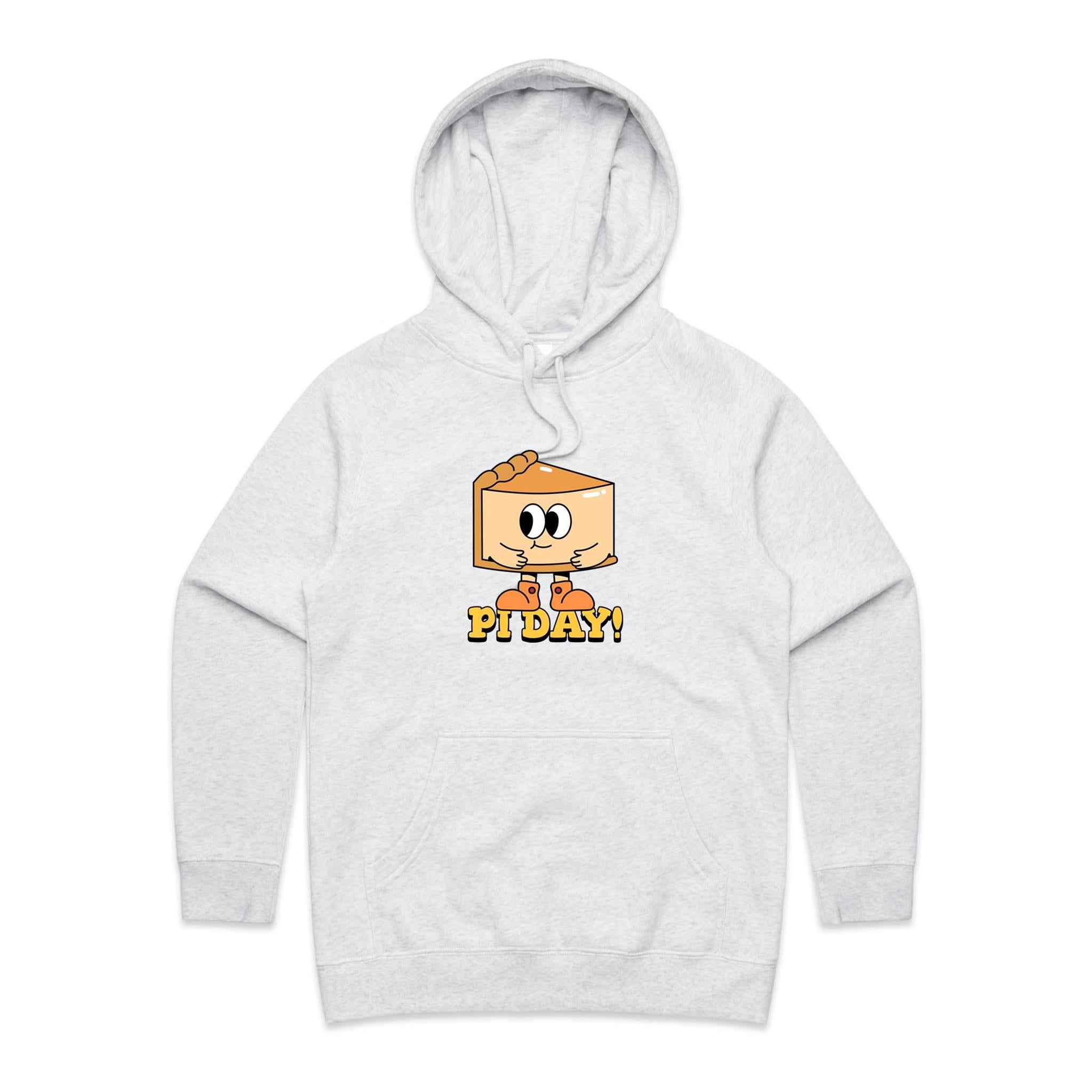 Pi Day - Womens Hoodie White Marle Womens Hoodie Maths Printed In Australia