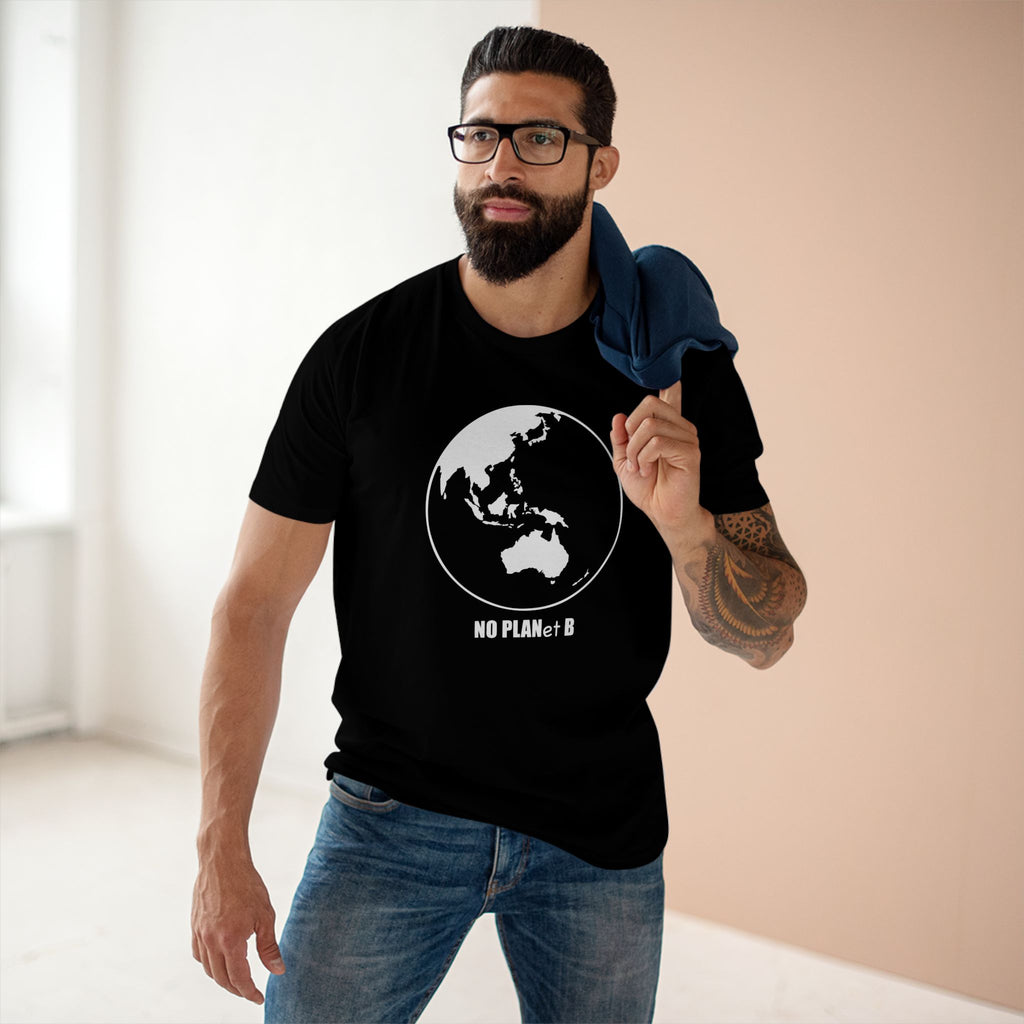 No Planet B - Men's Staple Tee Black Mens Premium T-Shirt Environment Printed in AU and US