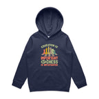 Chess And Education - Kids Hoodie Midnight Blue Kids Hoodie Chess Games Printed In Australia