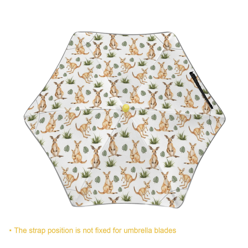 Kangaroos Kids Safe Round Corner Umbrella Kids Safe Round Corner Umbrella animal Printed Offshore