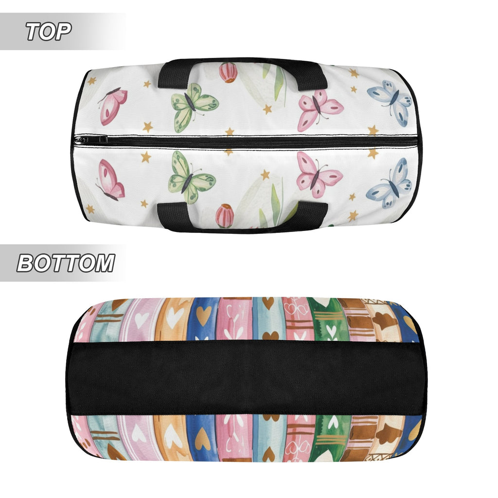 Books, Flowers And Butterflies Duffle Bag Duffle Bag Printed Offshore