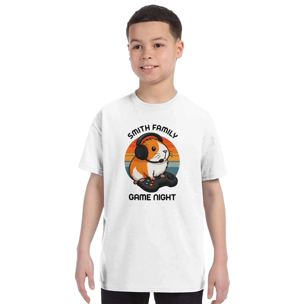 Family Game Night - Personalised Kids T-shirt Personalised Kids T-shirt