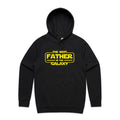 The Best Father In The Galaxy Men's AS Colour Hoodie Black Mens Hoodie Dad Printed In Australia