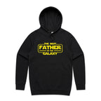 The Best Father In The Galaxy - Mens Hoodie Black Mens Hoodie Dad Printed In Australia