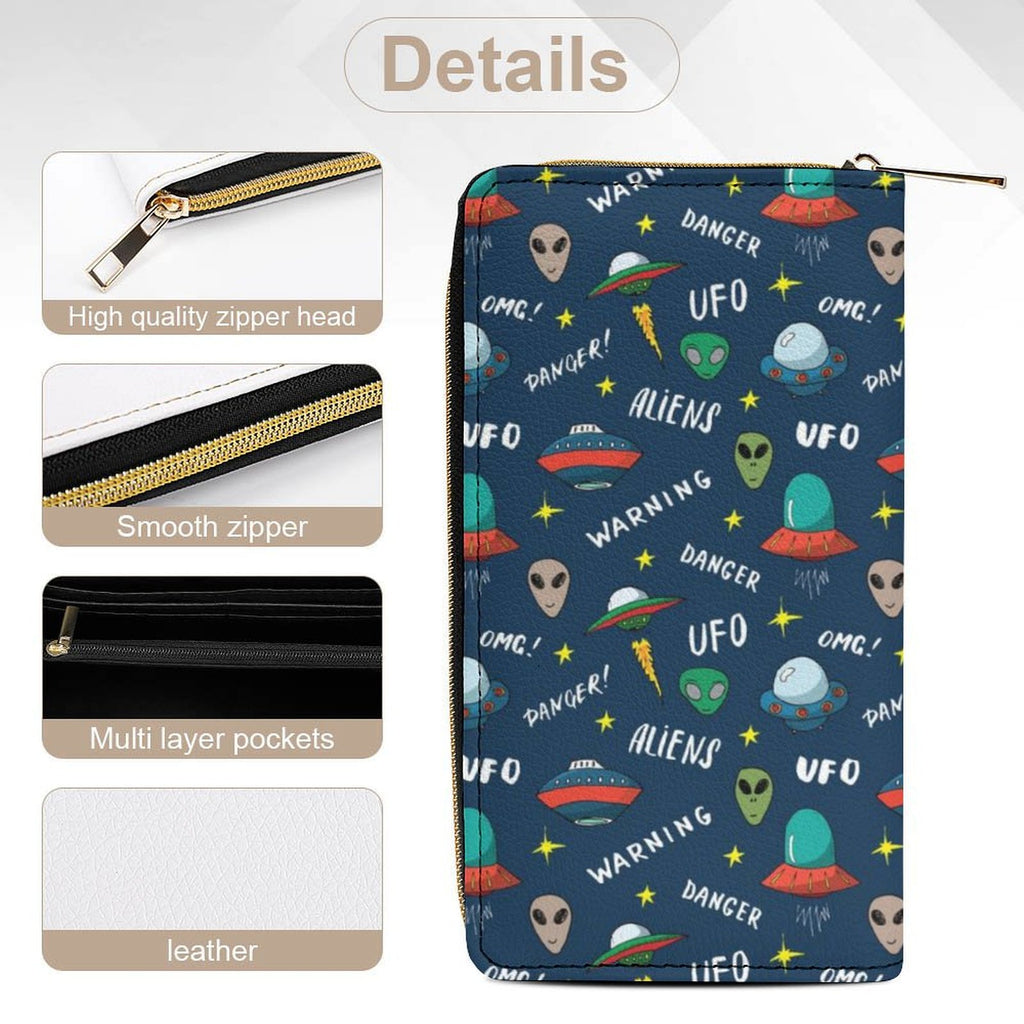UFO's And Aliens - PU Leather Wallet