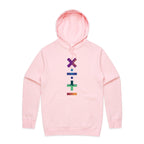 Math Symbols - Mens Hoodie Pink Mens Hoodie Maths Printed In Australia