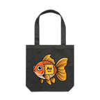 Gold Fish Periodic Table Canvas Tote Bag