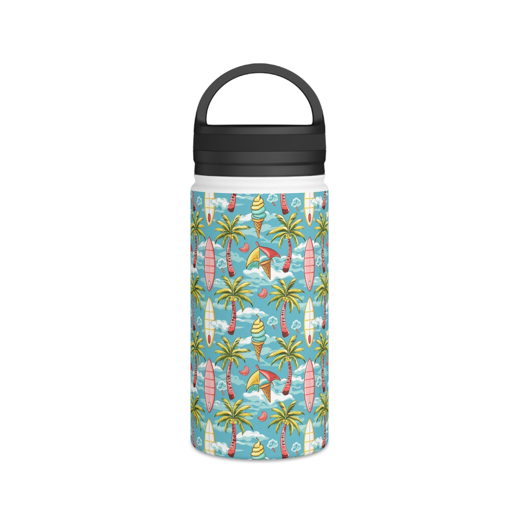 Summer Surf Stainless Steel Water Bottle, Handle Lid Stainless Steel Water Bottle With Handle Lid Globally Fulfilled Summer Surf