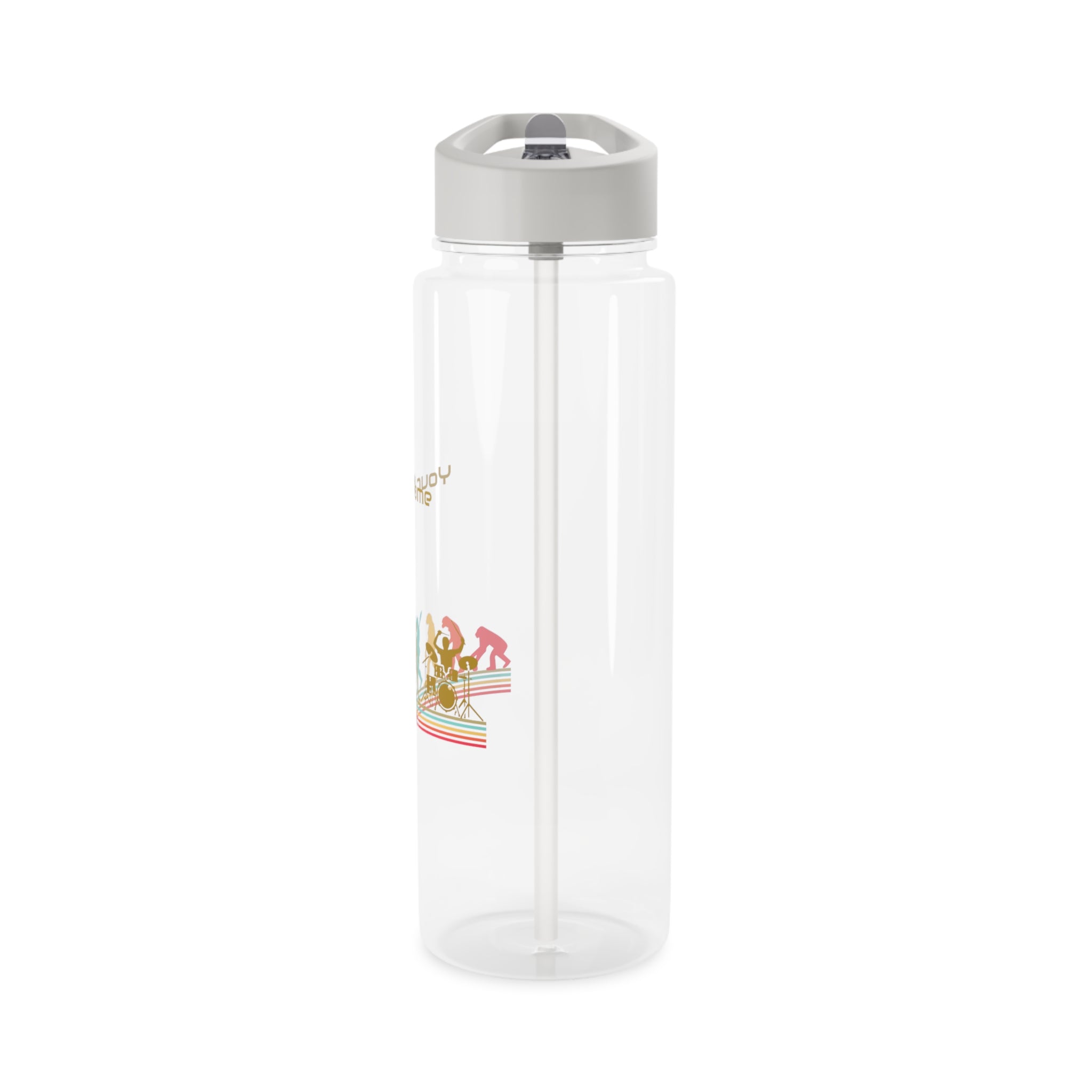 Personalised - Drummer Evolution - Clear Tritan Water Bottle