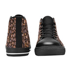 Coffee Beans Women's High Top Canvas Shoes Womens Classic High Top Shoes Coffee Printed Offshore