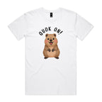 Quokka, Quok On Men's AS Colour T-shirt White Mens T-shirt animal Printed In Australia