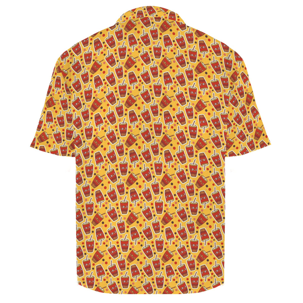 Cola Men's Crinkle Hawaiian Shirt