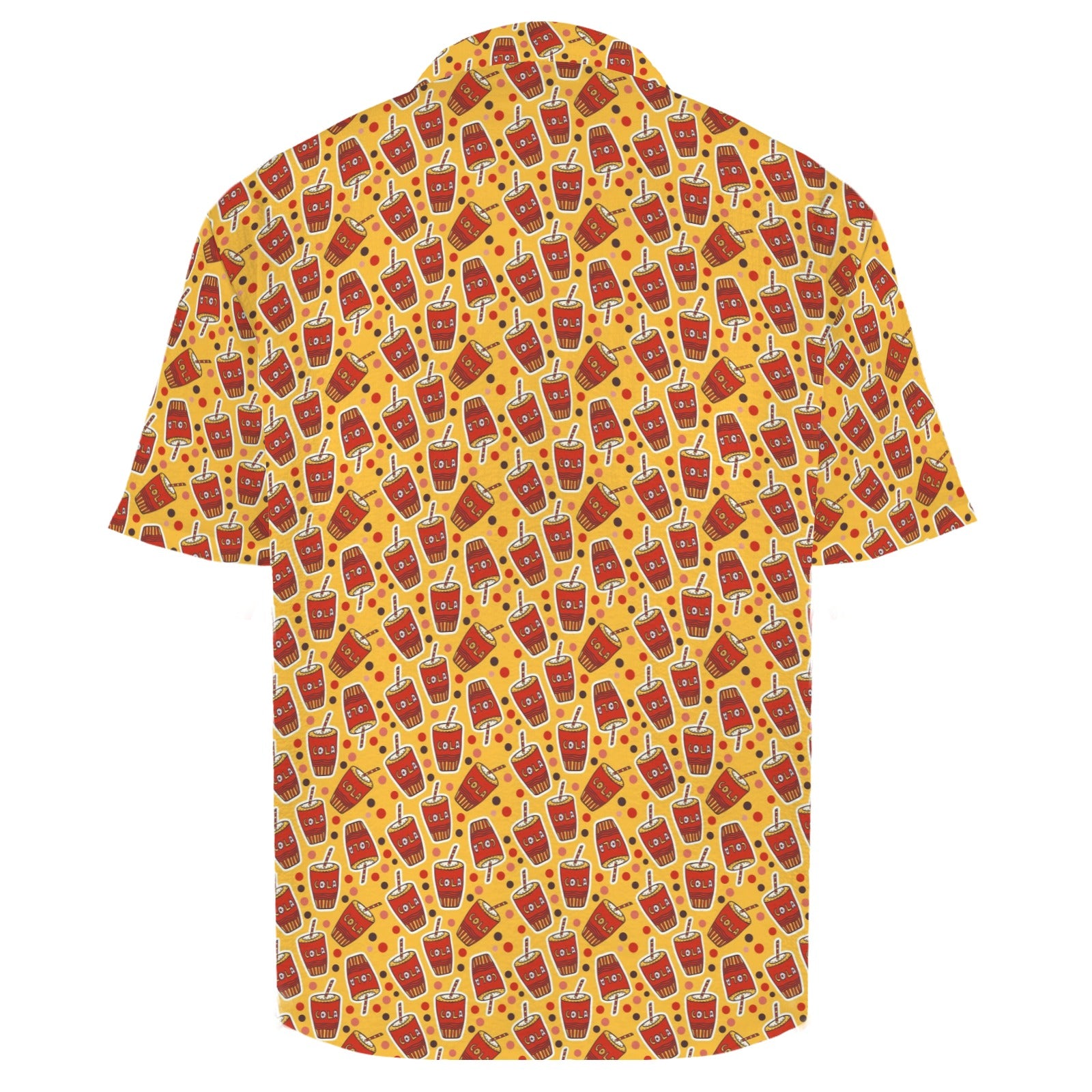 Cola Men's Crinkle Hawaiian Shirt