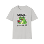 Frog, Social Battery - Unisex Softstyle T-Shirt