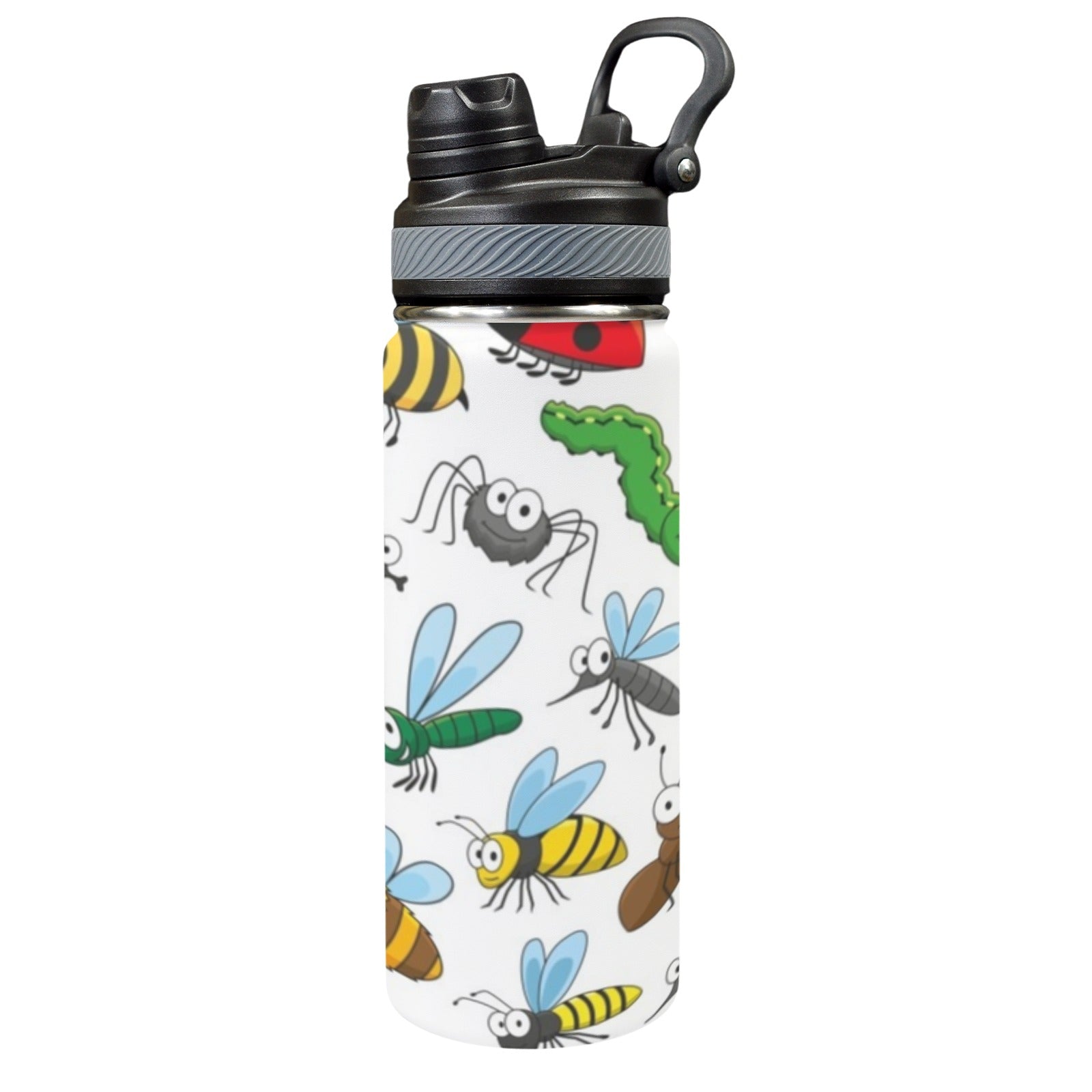 Little Creatures - Insulated Water Bottle with Dual-Use Lid (18oz) One Size Insulated Water Bottle with Dual-Use Lid (18oz) animal Printed Offshore