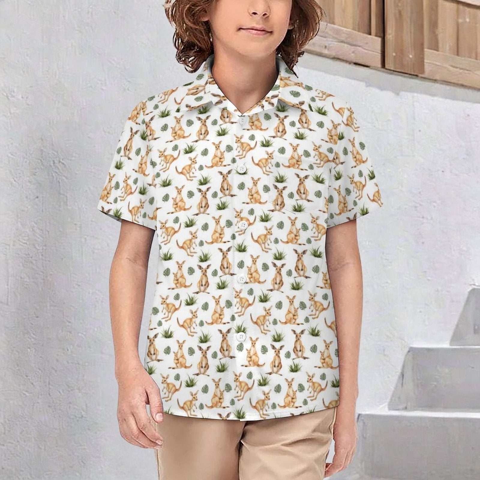 Kangaroos Kids Cotton Short Sleeve Shirt