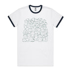 Lots And Lots Of Cats AS Colour Staple Ringer Tee