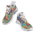 Green Paisley Women's Twisted Sole Sneakers