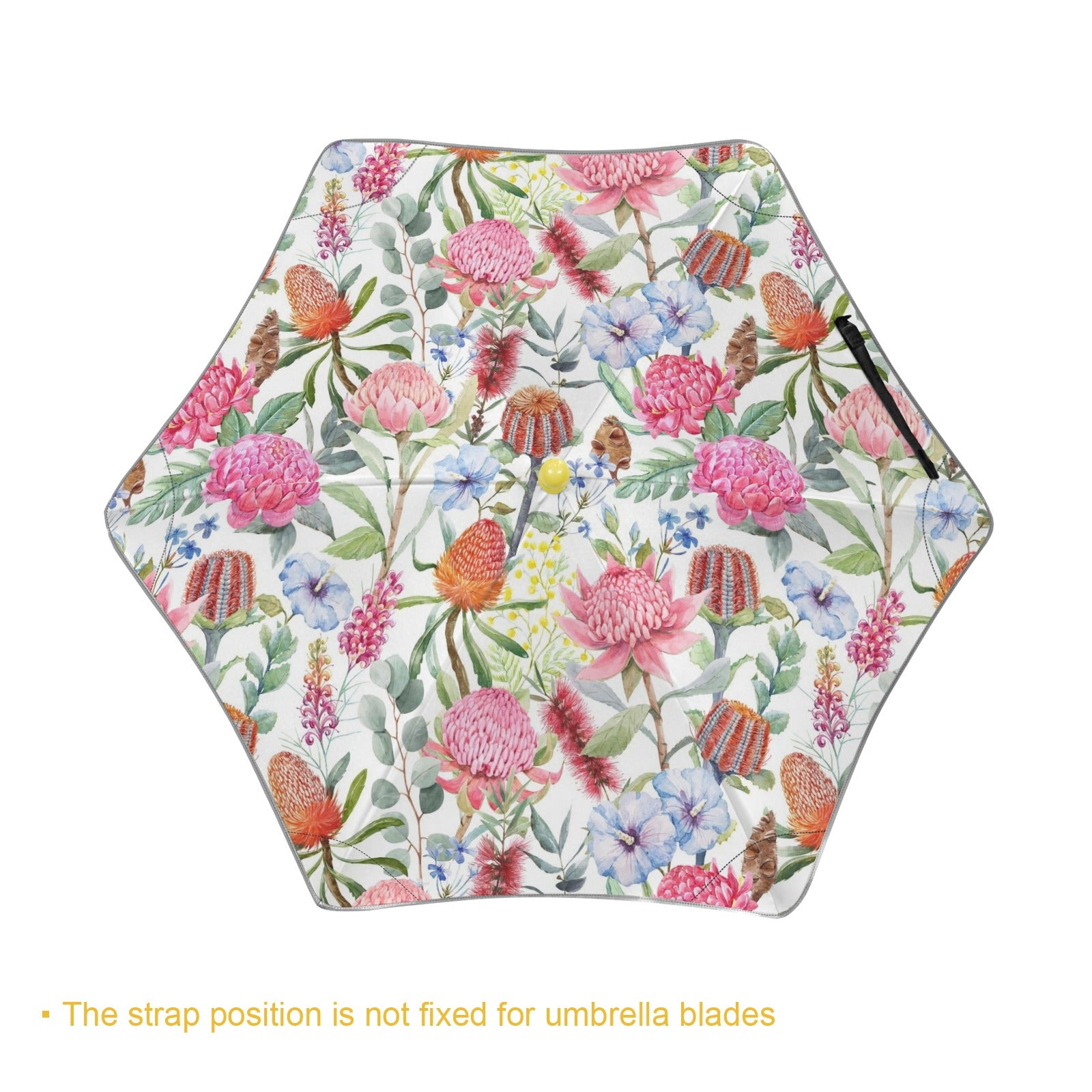 Australian Flowers Kids Safe Round Corner Umbrella Kids Safe Round Corner Umbrella Plants Printed Offshore