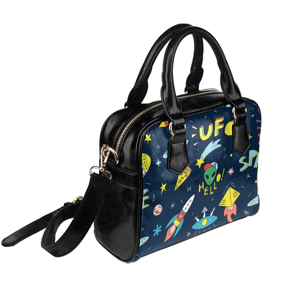 Hello Alien - Shoulder Handbag (Model 1634) Shoulder Handbags (1634)
