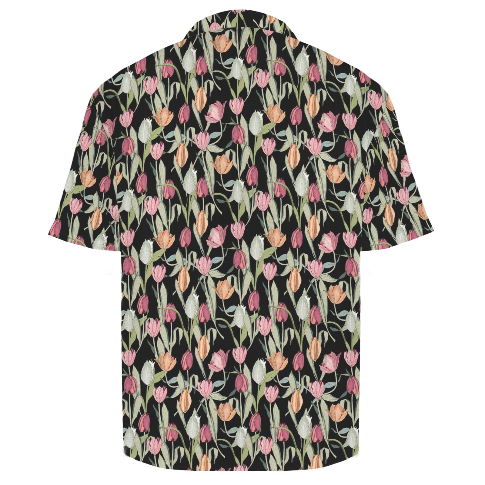 Tulips Men's Crinkle Hawaiian Shirt