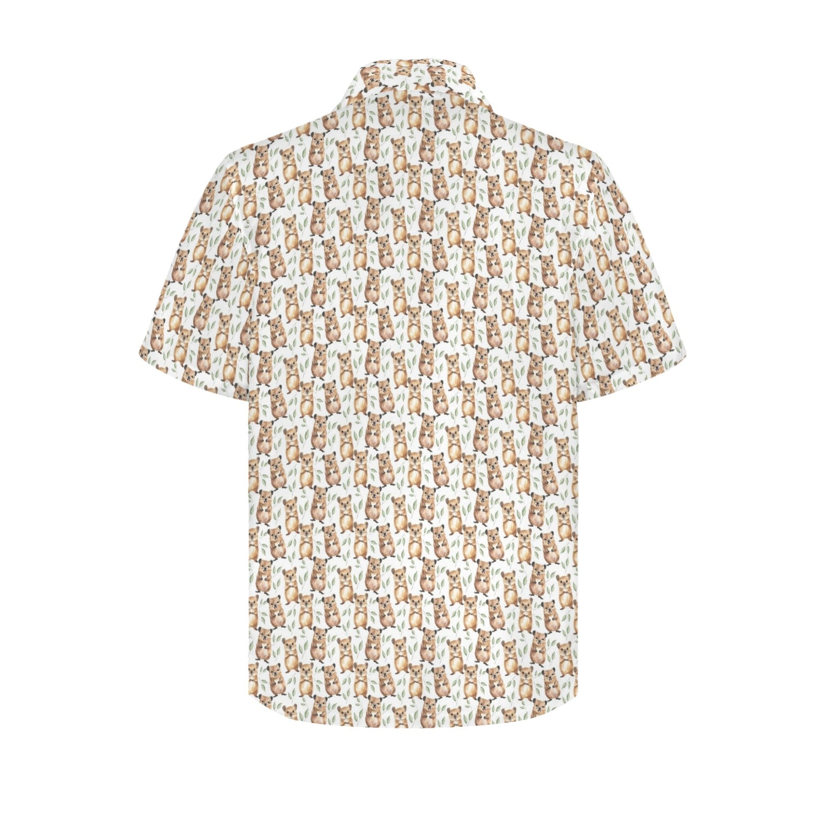 Quokkas Men's Short Sleeve Hawaiian Shirt