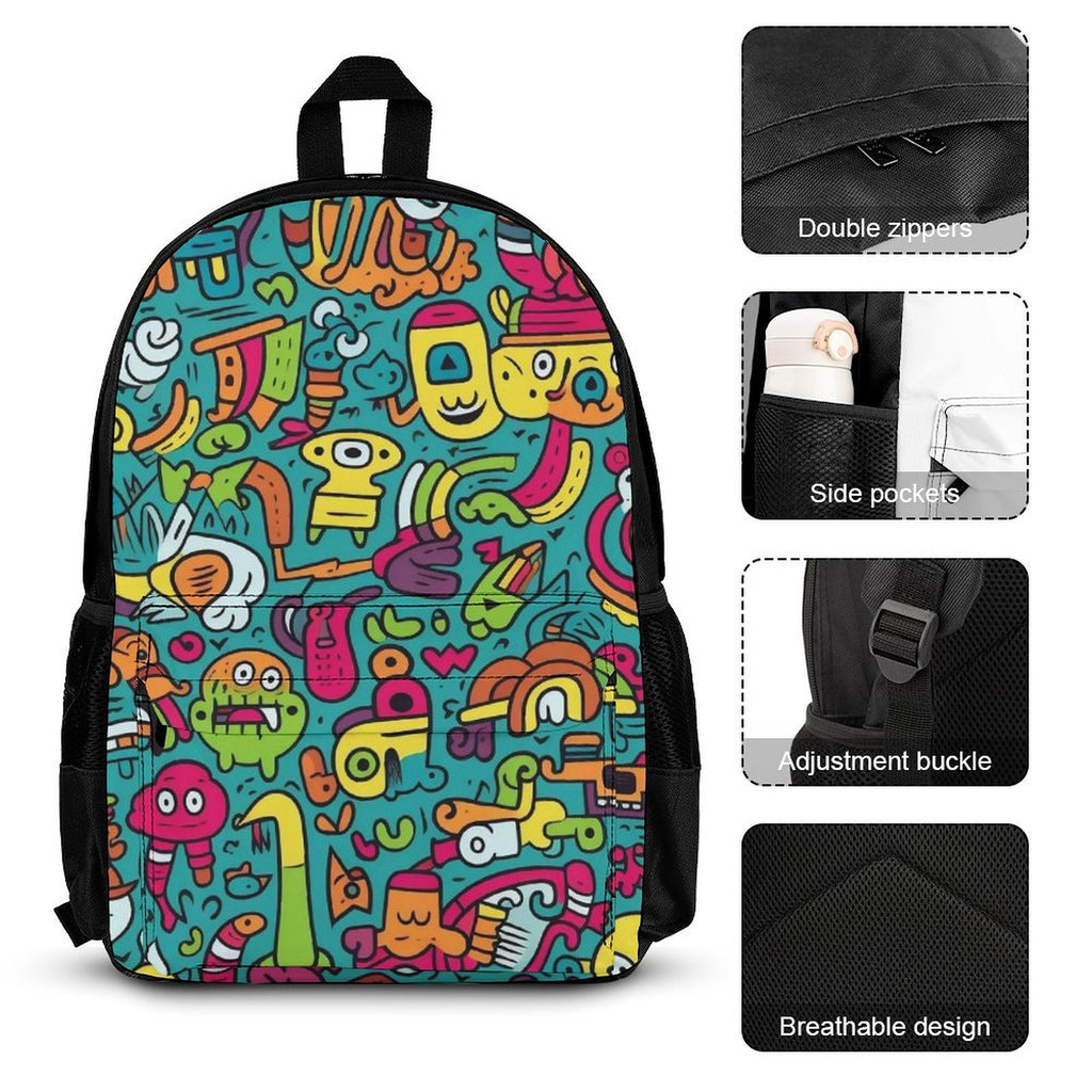 Crazy Characters - Three Piece Backpack Set